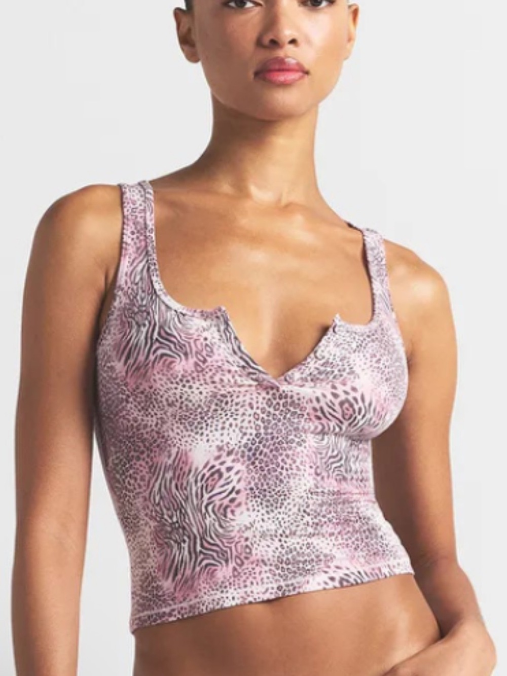 NWT sold out SKIMS sleep tank Pink Animal-Print